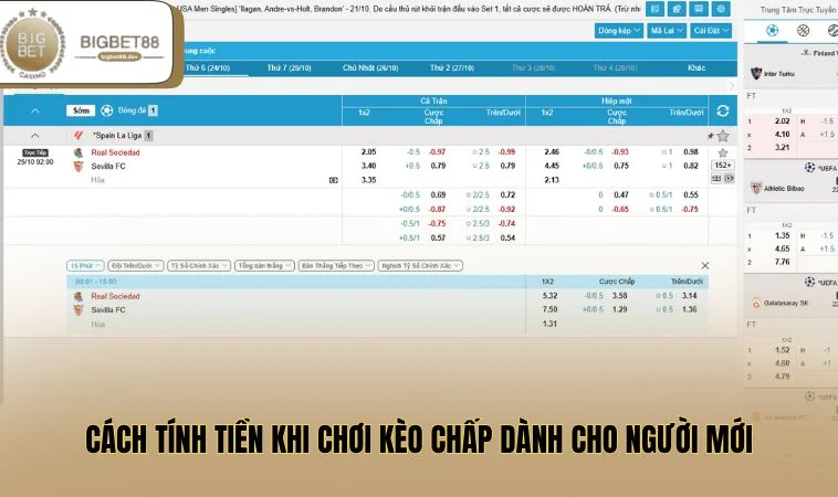 Cách tính tiền khi chơi kèo chấp dành cho người mới
