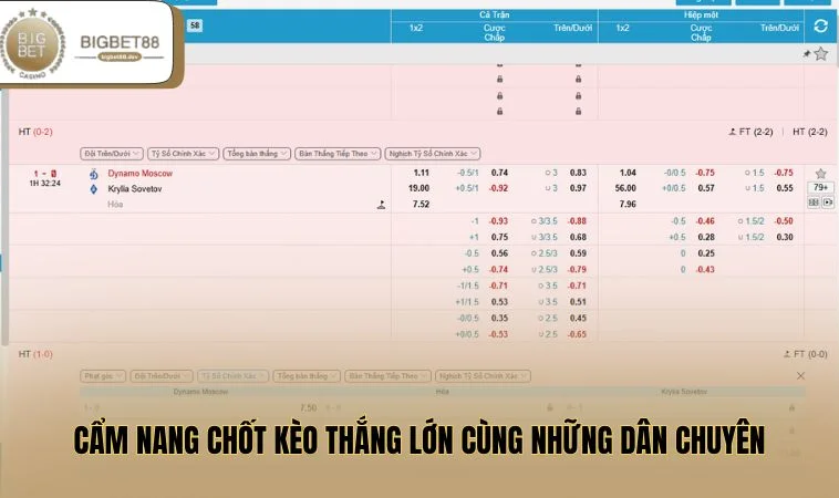 Cẩm nang chốt kèo thắng lớn cùng những dân chuyên