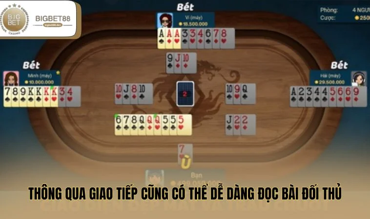 Cách Đọc Bài Đối Thủ Trong Phỏm Siêu Chuẩn, Cực Hay 2 Thông qua giao tiếp cũng có thể dễ dàng đọc bài